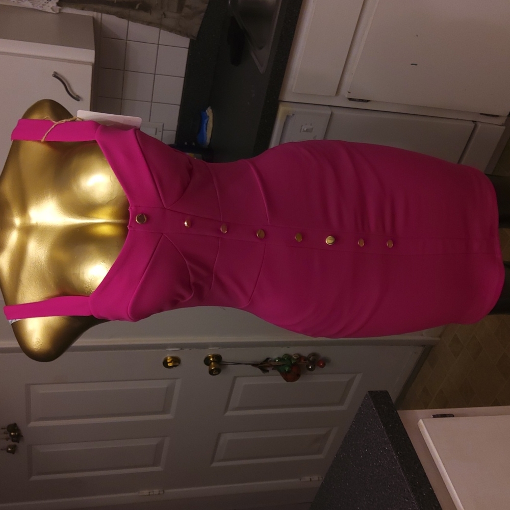 YOYO5 FUCHSIA BODYCON DRESS size M WWOT